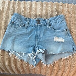 Levi's Light Blue Low Rise Jean Shorts